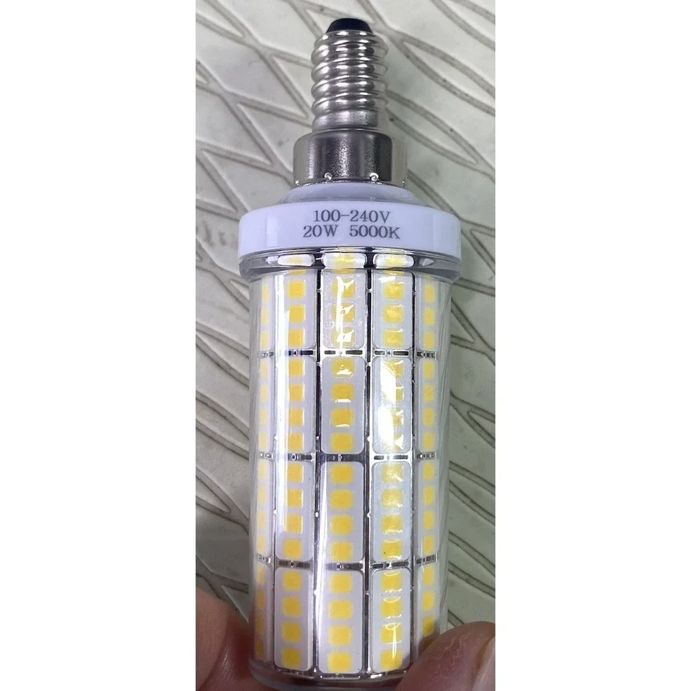 20W E12 LED Corn Light Bulb Lamp/chandelier 5000K, 100-240V AC,2500 LM,35000 Hrs